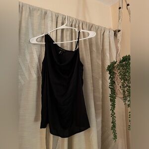 Black strappy tank top